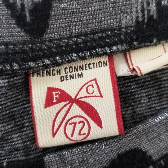 𝅺french Connection Polyester/elastin /viscose metalized blend mini dress - Picture 3 of 16